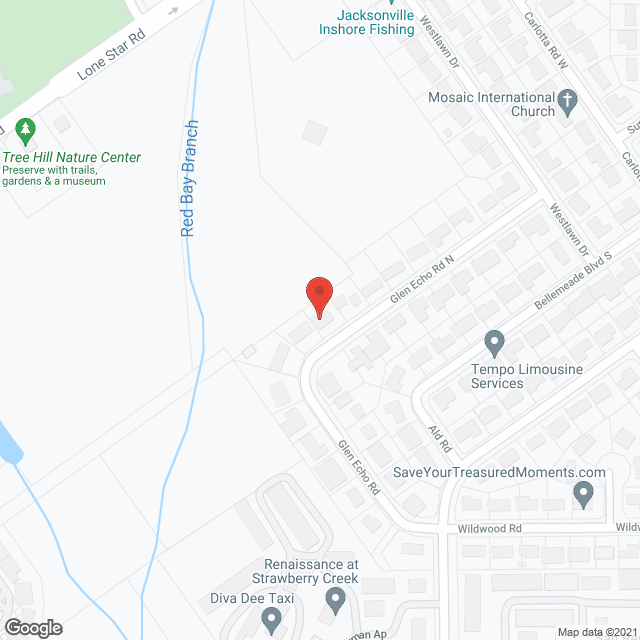 Map of the neighborhood around Some Place Like Home