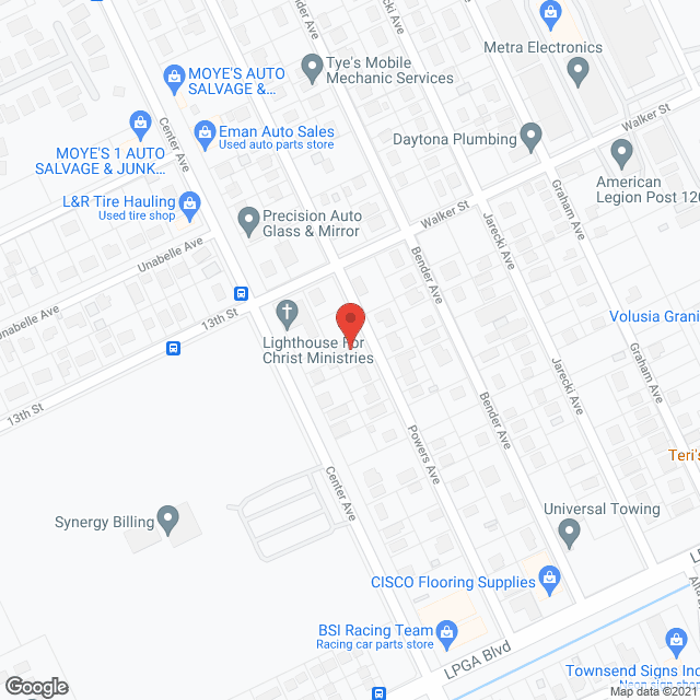 Map of the neighborhood around Savannah Place Care Ctr