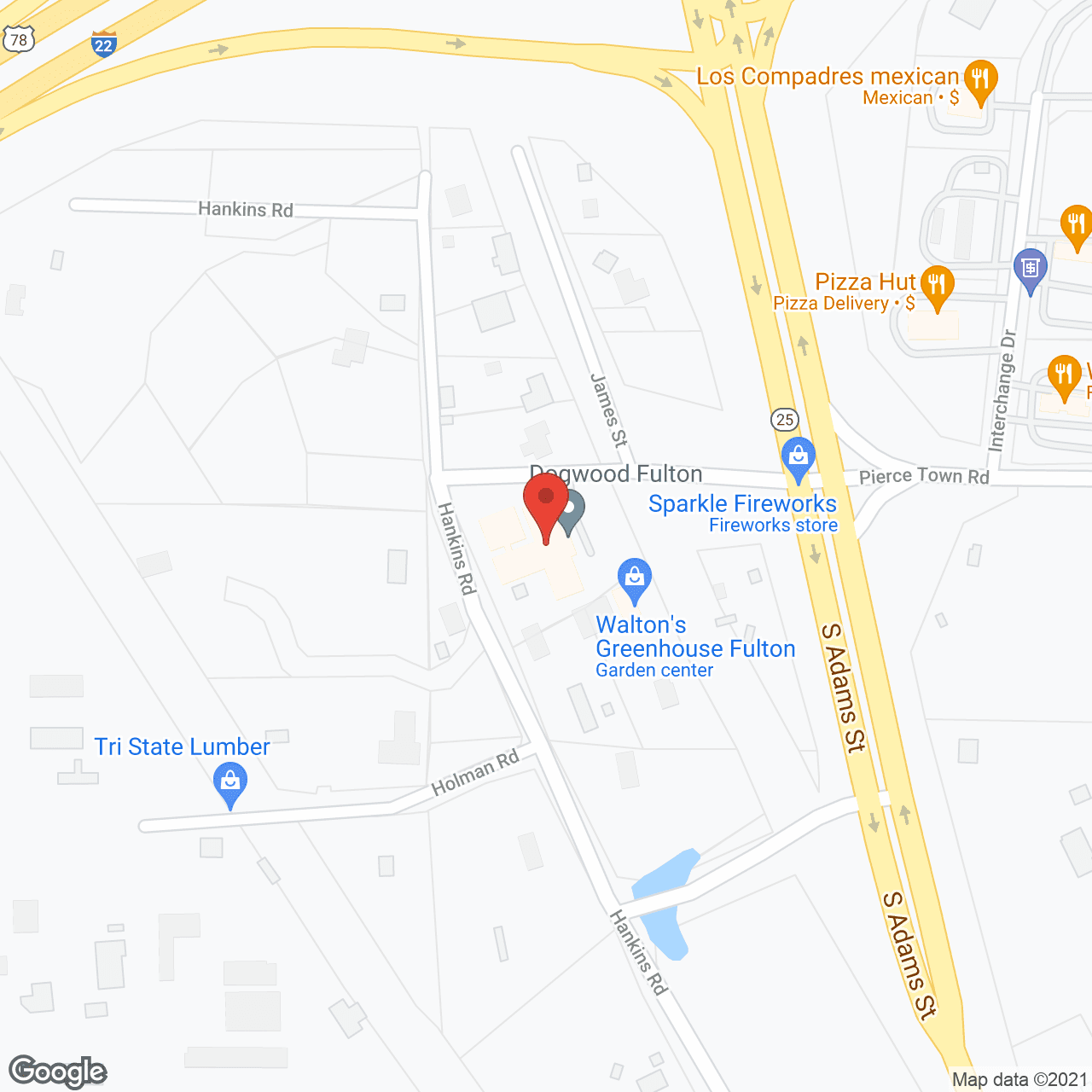 Map of the neighborhood around Dogwood Fulton, LLC