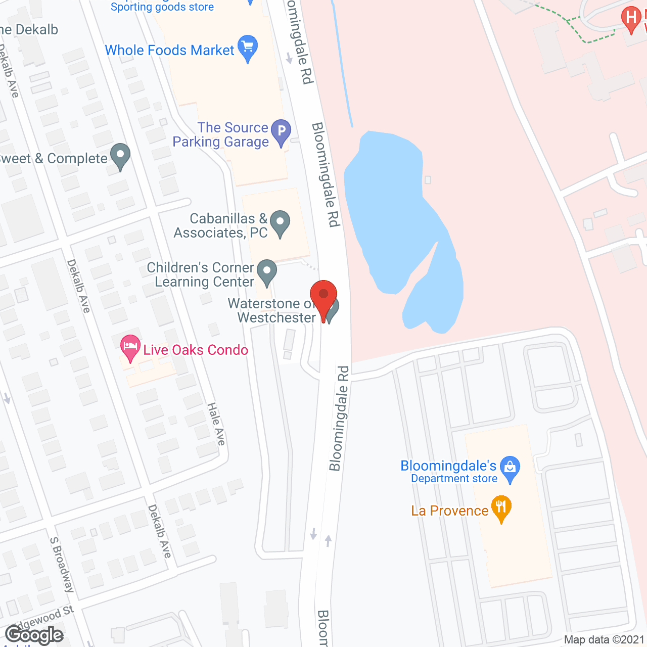 Map of the neighborhood around Waterstone of Westchester