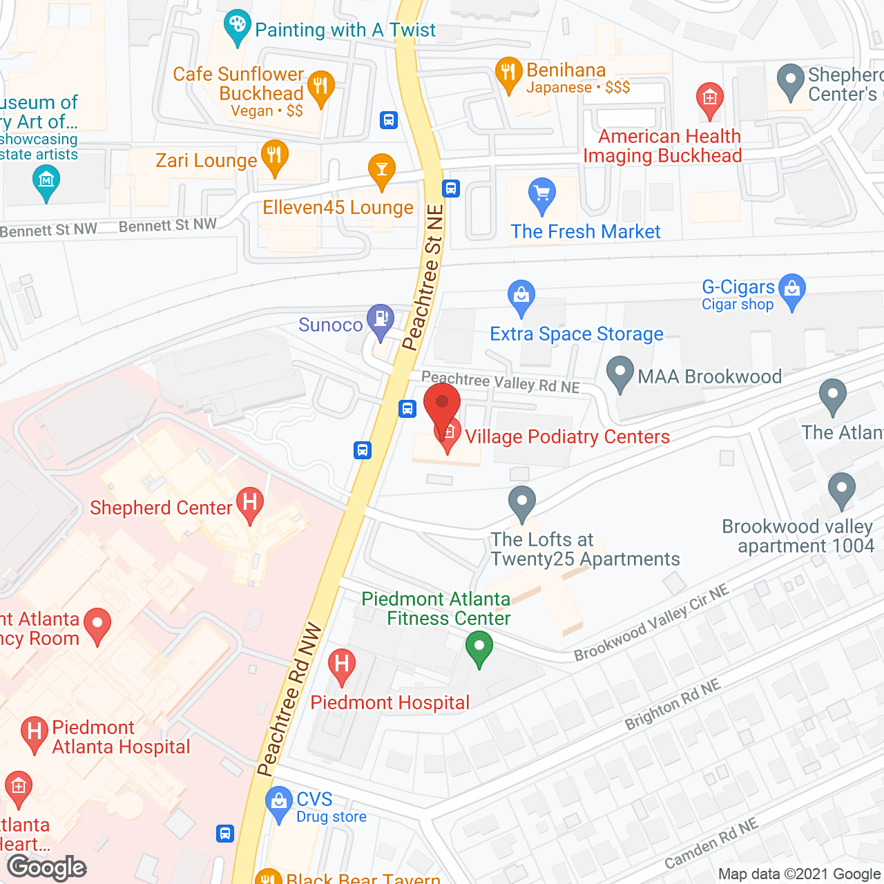 Heartis Buckhead in google map