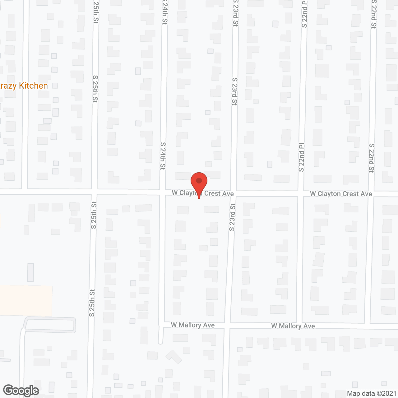 Wilson Park Senior Center in google map