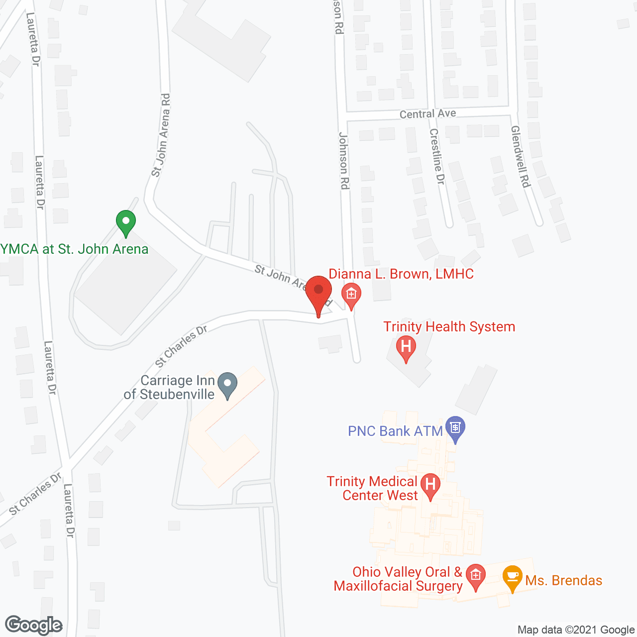 Map of the neighborhood around Carriage House Assisted Living