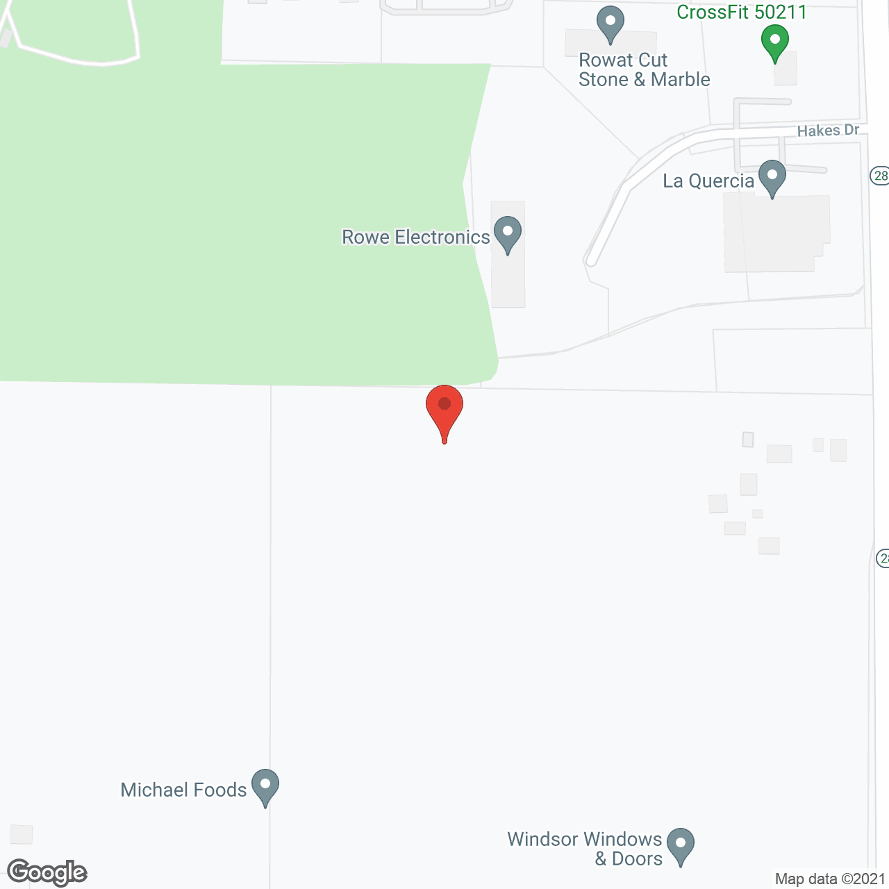 Map of the neighborhood around Holland Farms