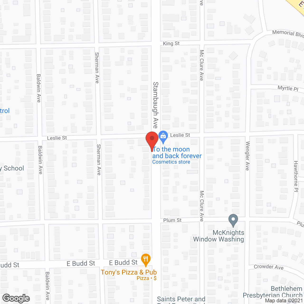 Map of the neighborhood around Helen's Place For Personal Care