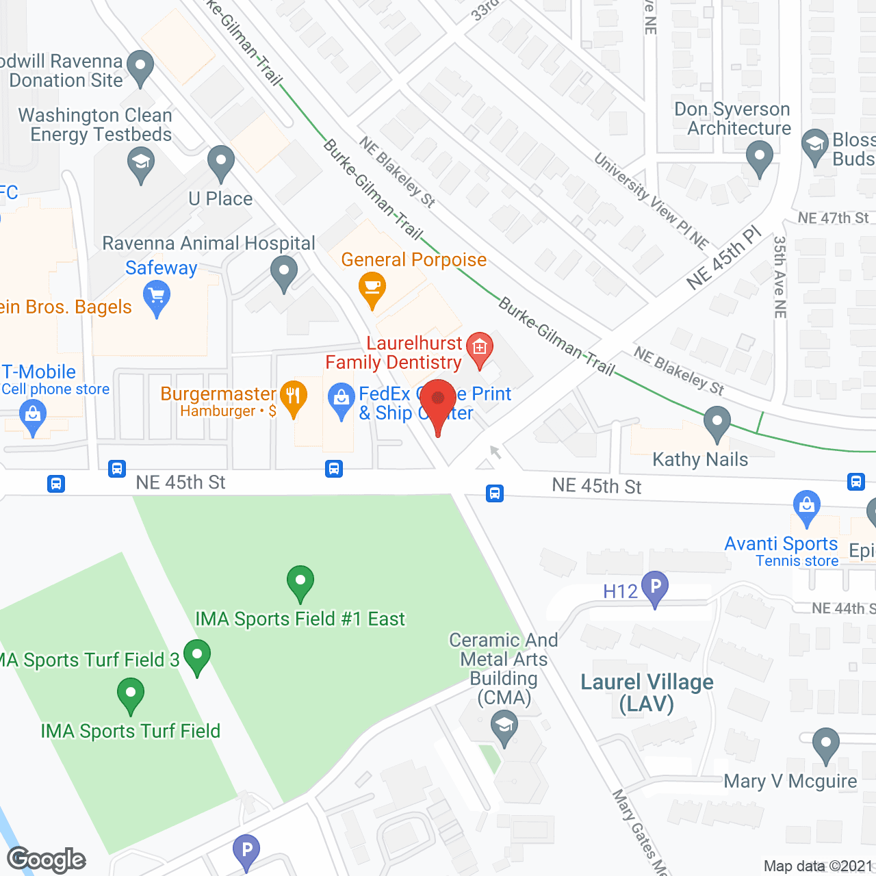 Map of the neighborhood around Empress Senior Living at Laurelhurst