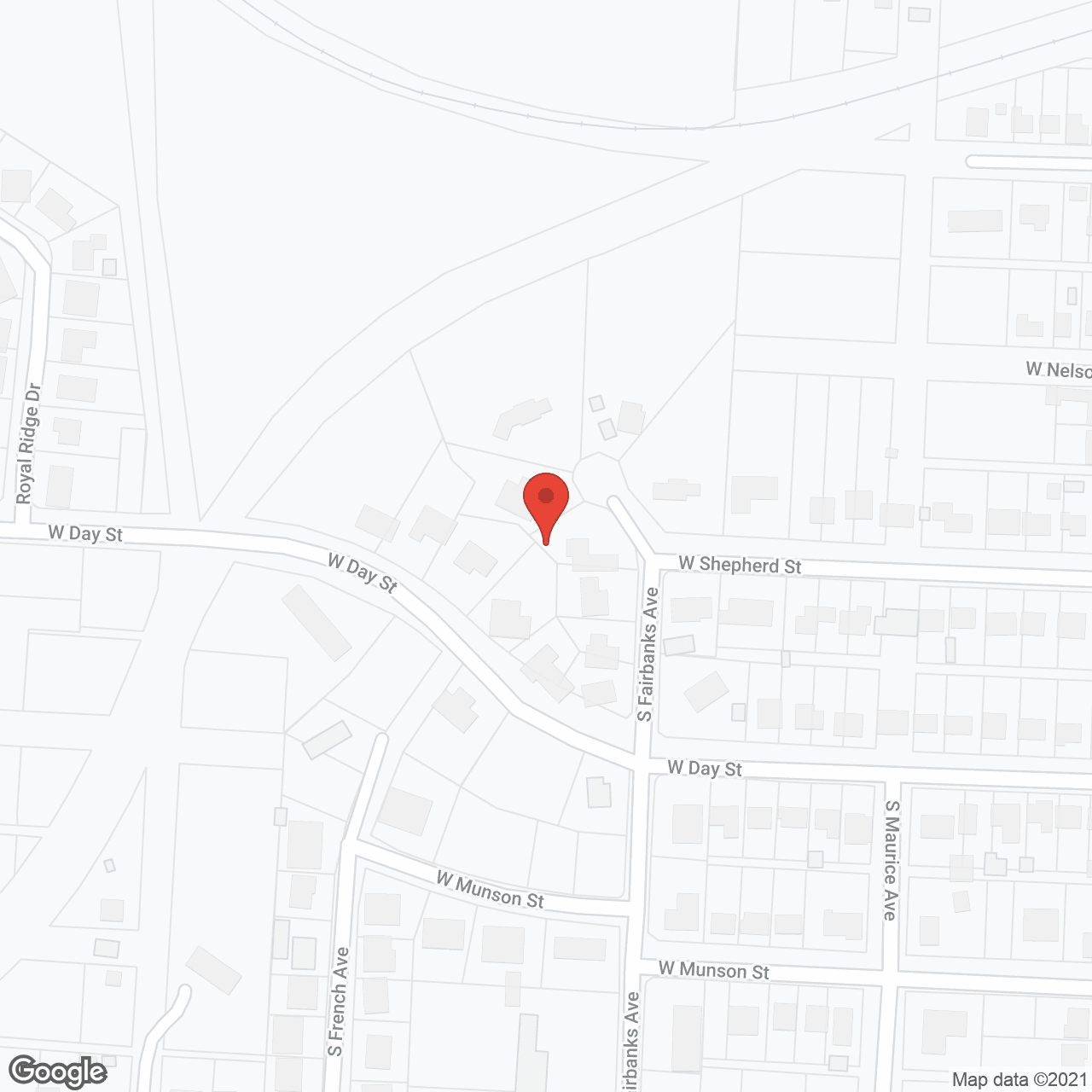 Map of the neighborhood around Silver Leaf Assisted Living Denison