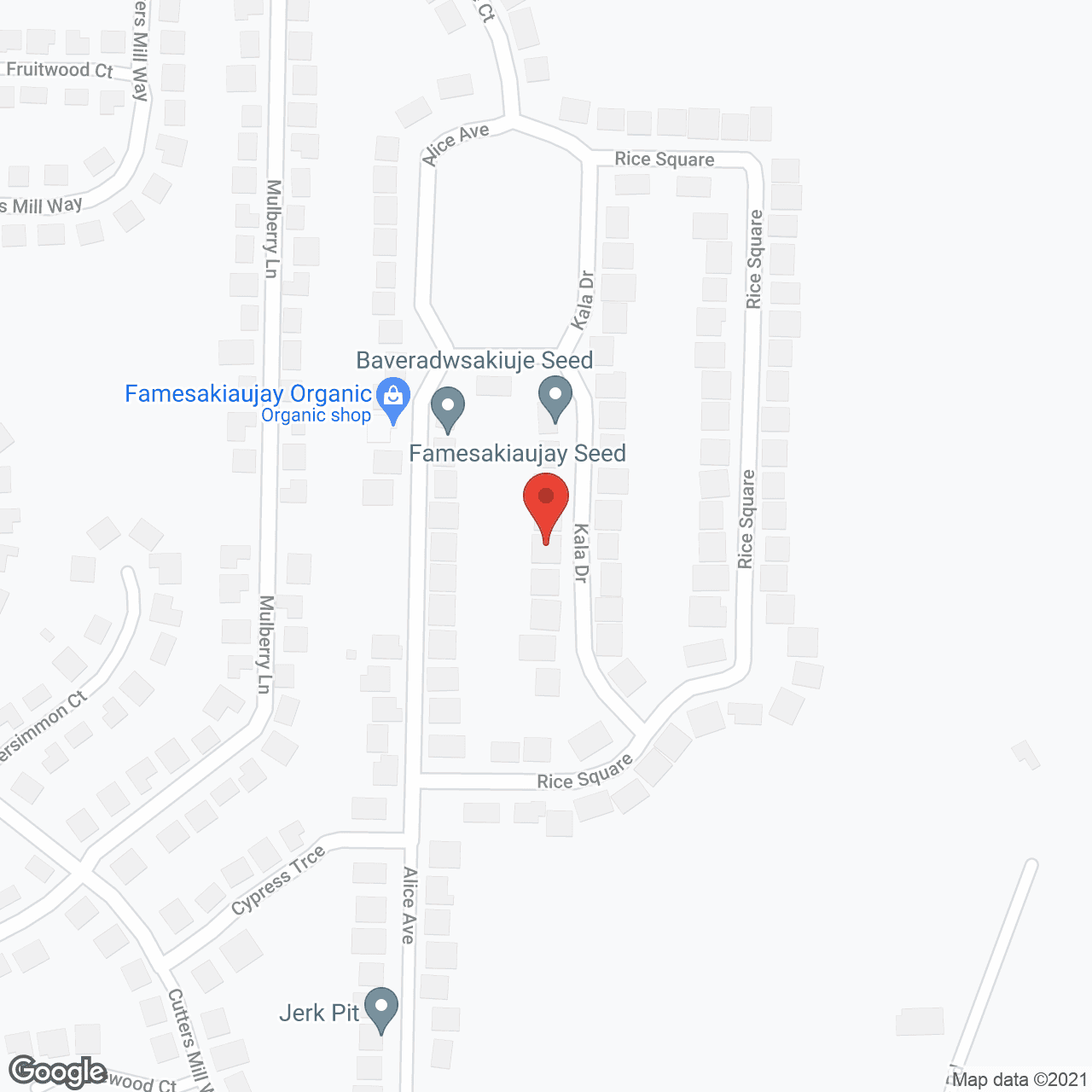 Map of the neighborhood around Charlotte's PCH