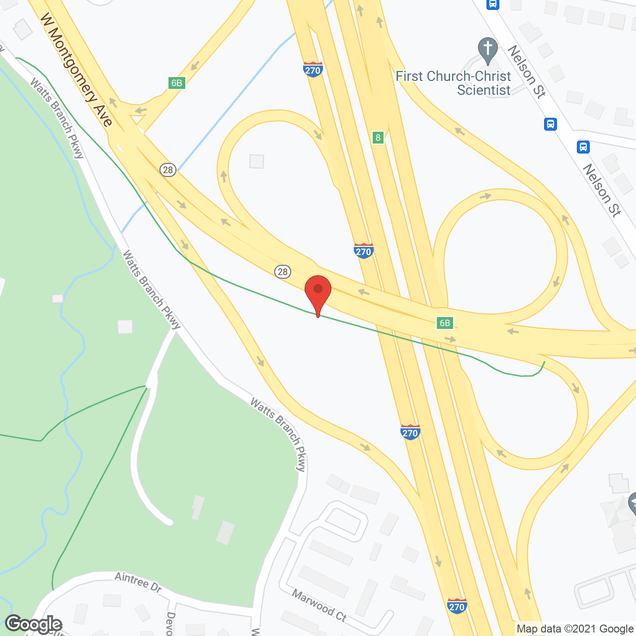 Map of the neighborhood around Heart and Hands Assisted Living
