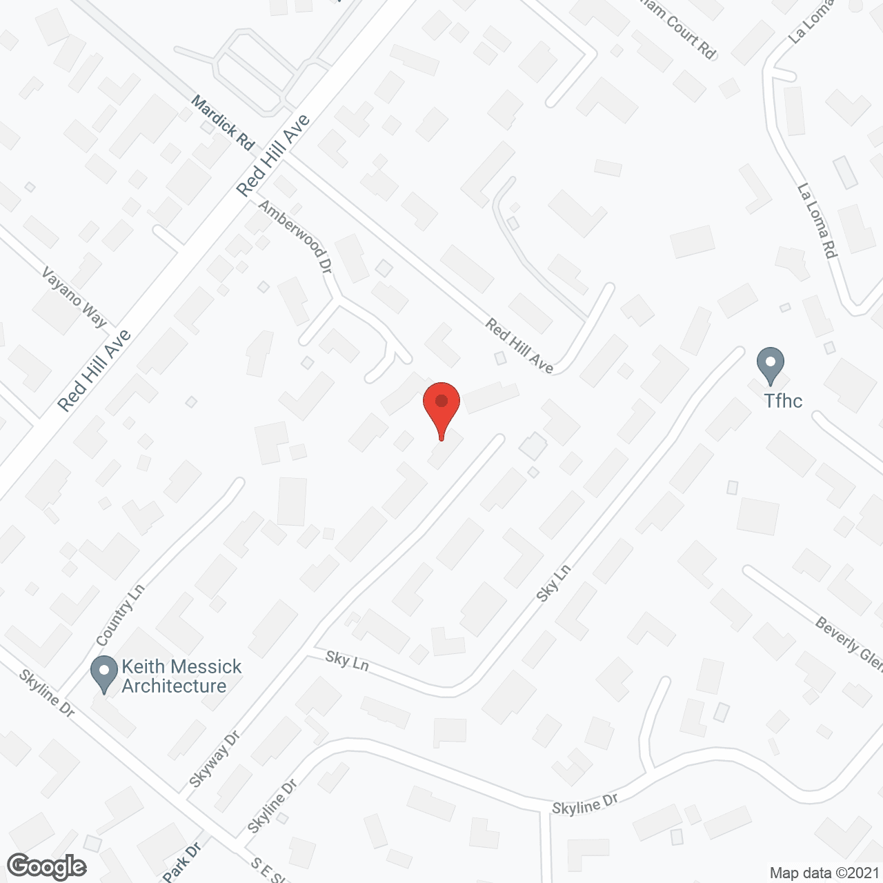 Map of the neighborhood around Clearwater at North Tustin