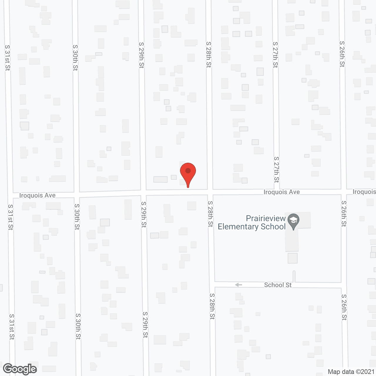 Map of the neighborhood around Kozy Komfort