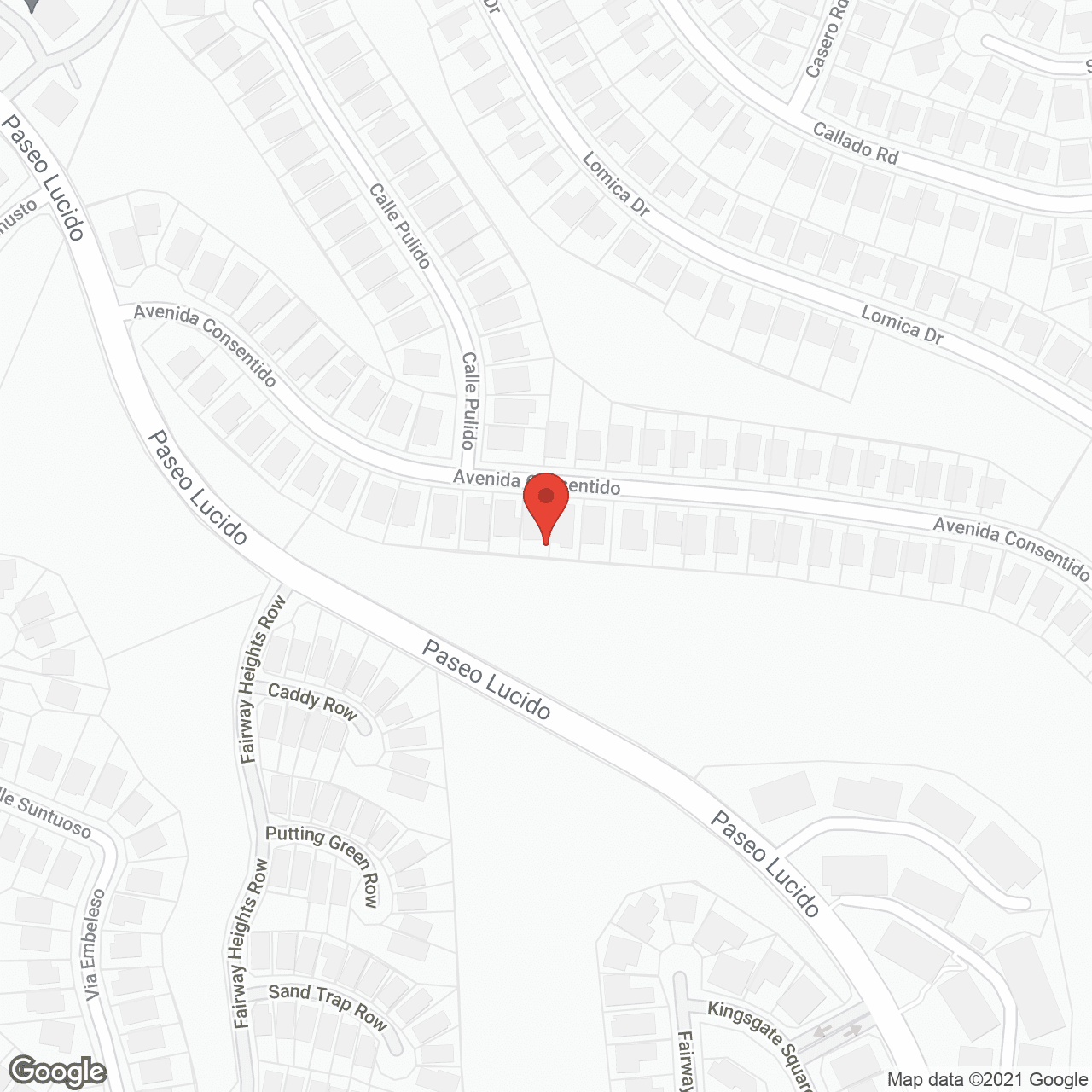 Map of the neighborhood around Silvergate Rancho Bernardo