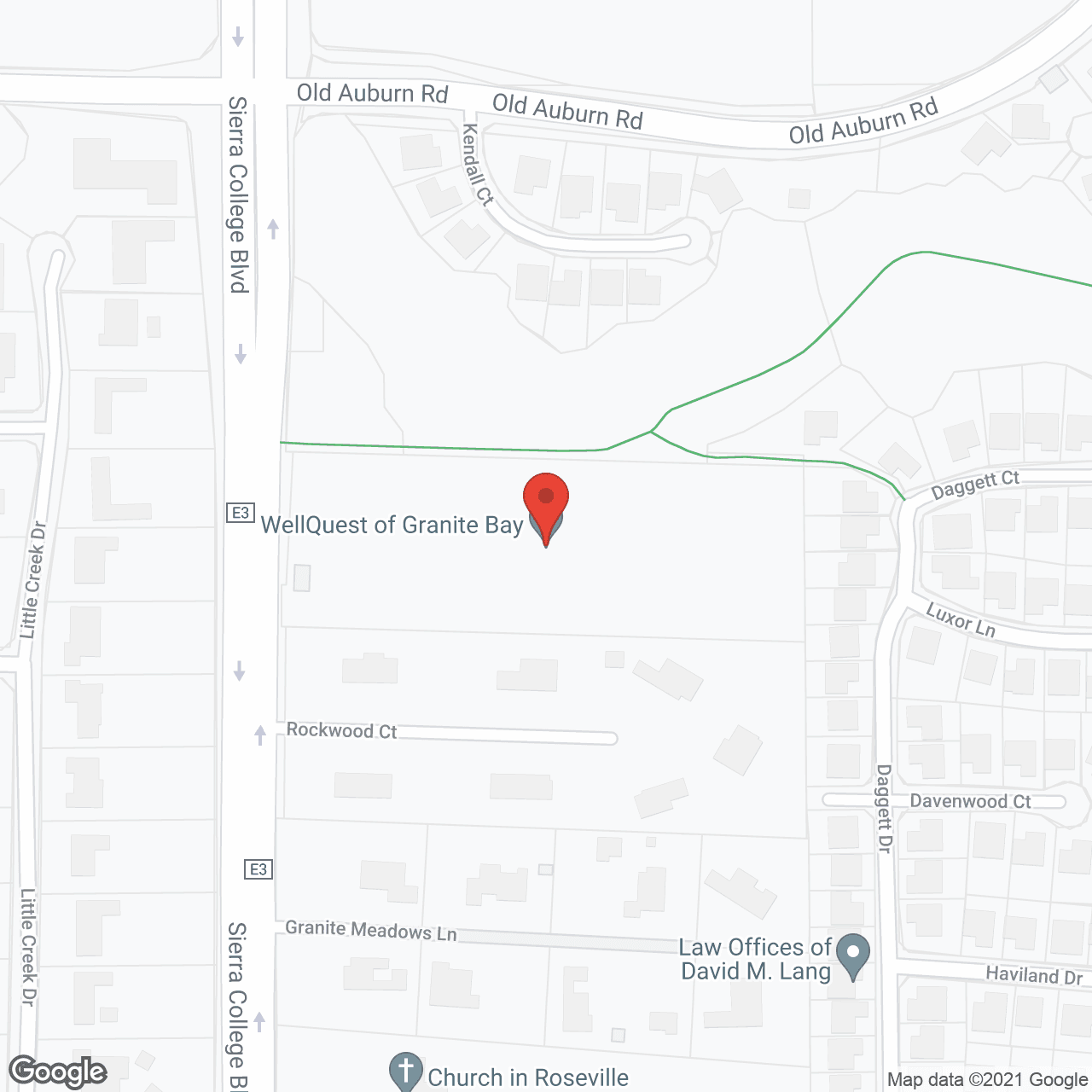Map of the neighborhood around WellQuest of Granite Bay