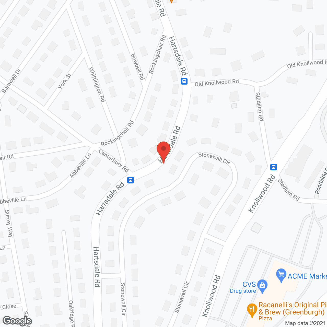 Map of the neighborhood around The Chelsea at Greenburgh