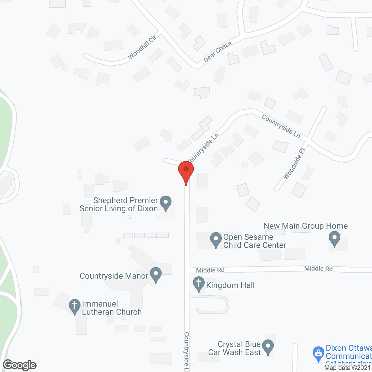 Map of the neighborhood around Shepherd  Premier Memory Care of Dixon