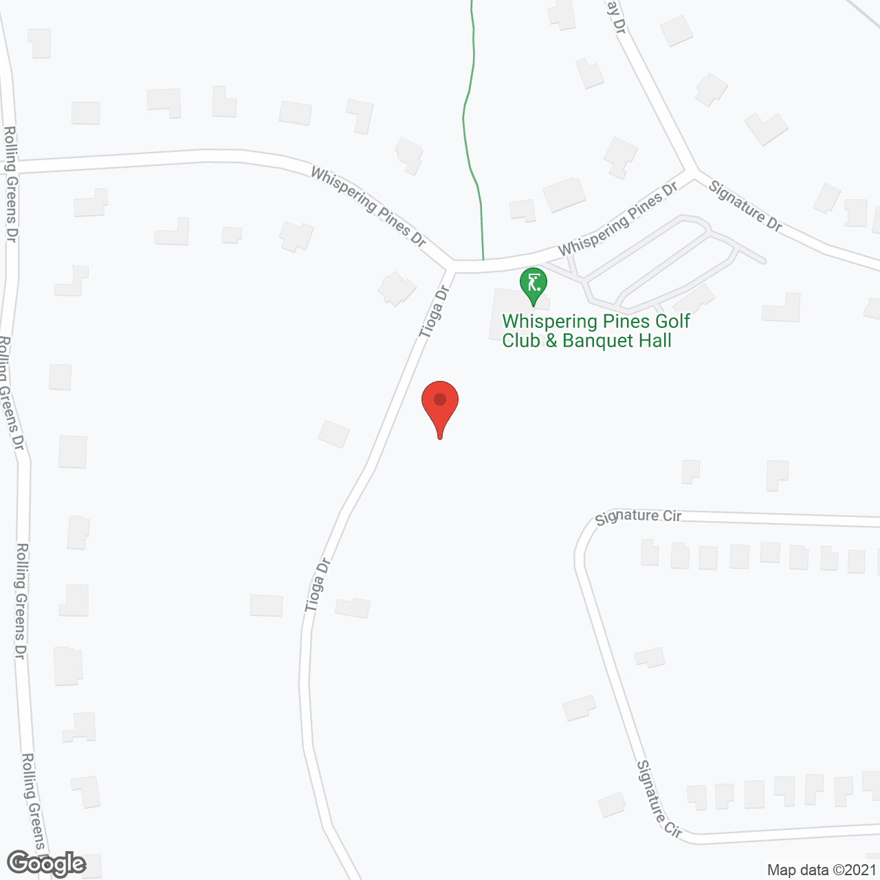 Map of the neighborhood around Hampton Manor of Hamburg