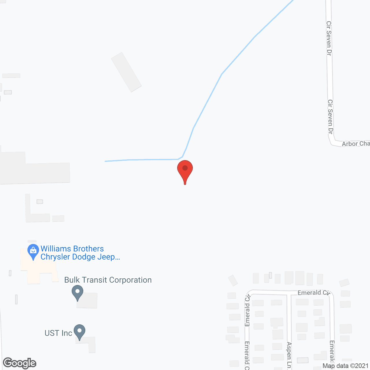 Map of the neighborhood around Hampton Manor of Dundee