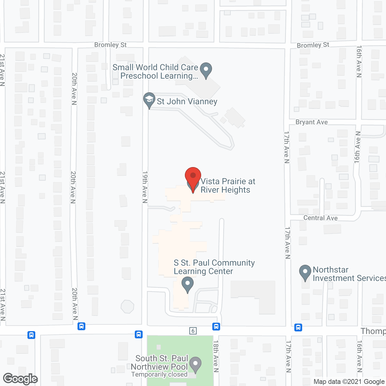 Map of the neighborhood around River Heights