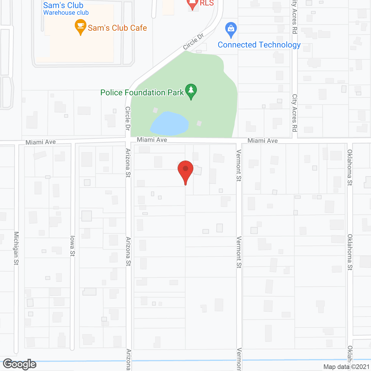 Map of the neighborhood around Silver Sands at West Melbourne