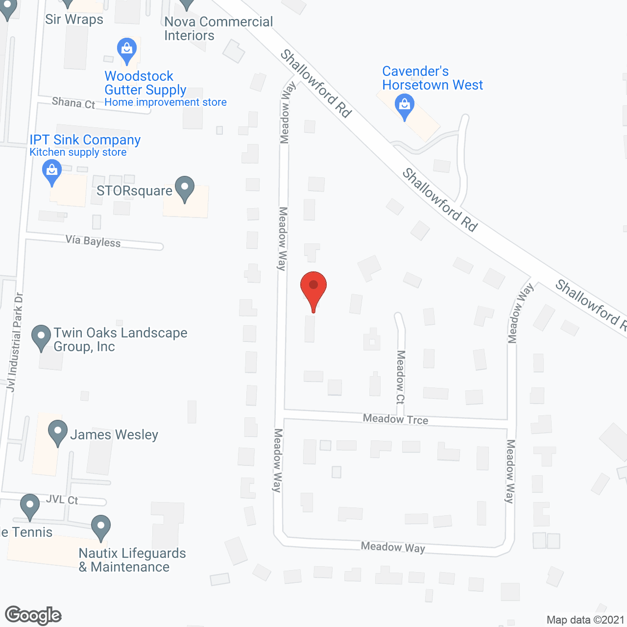 Map of the neighborhood around Springhill Personal Care
