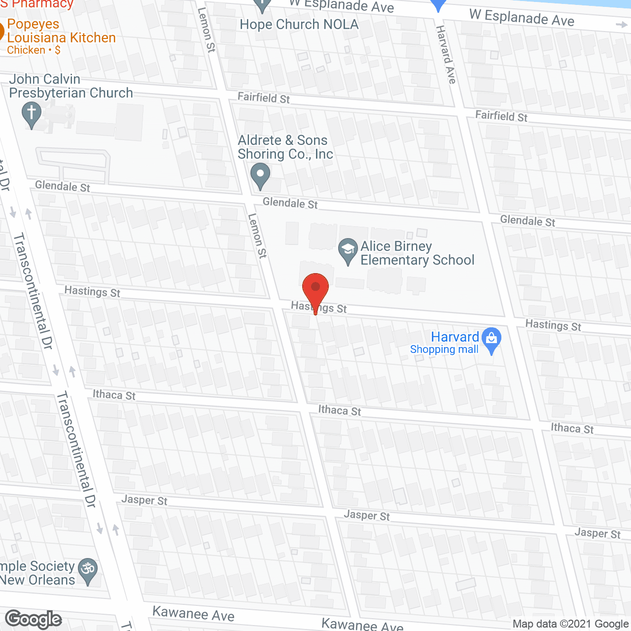 Map of the neighborhood around Lake Louise