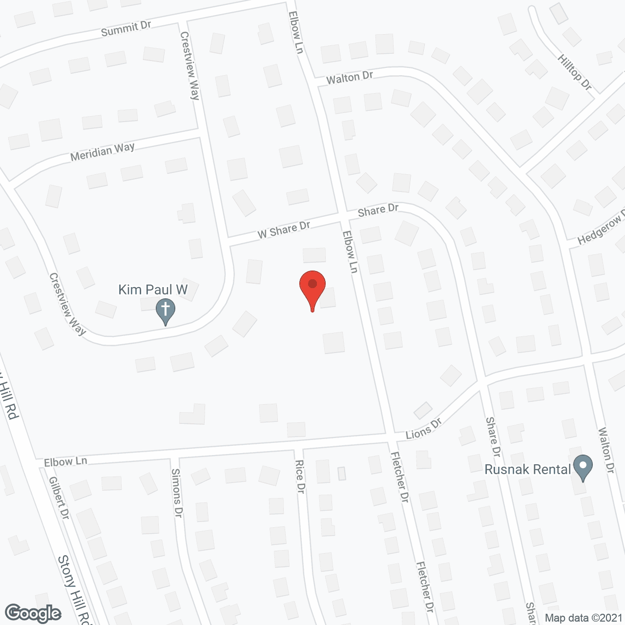 Map of the neighborhood around Heartis Yardley