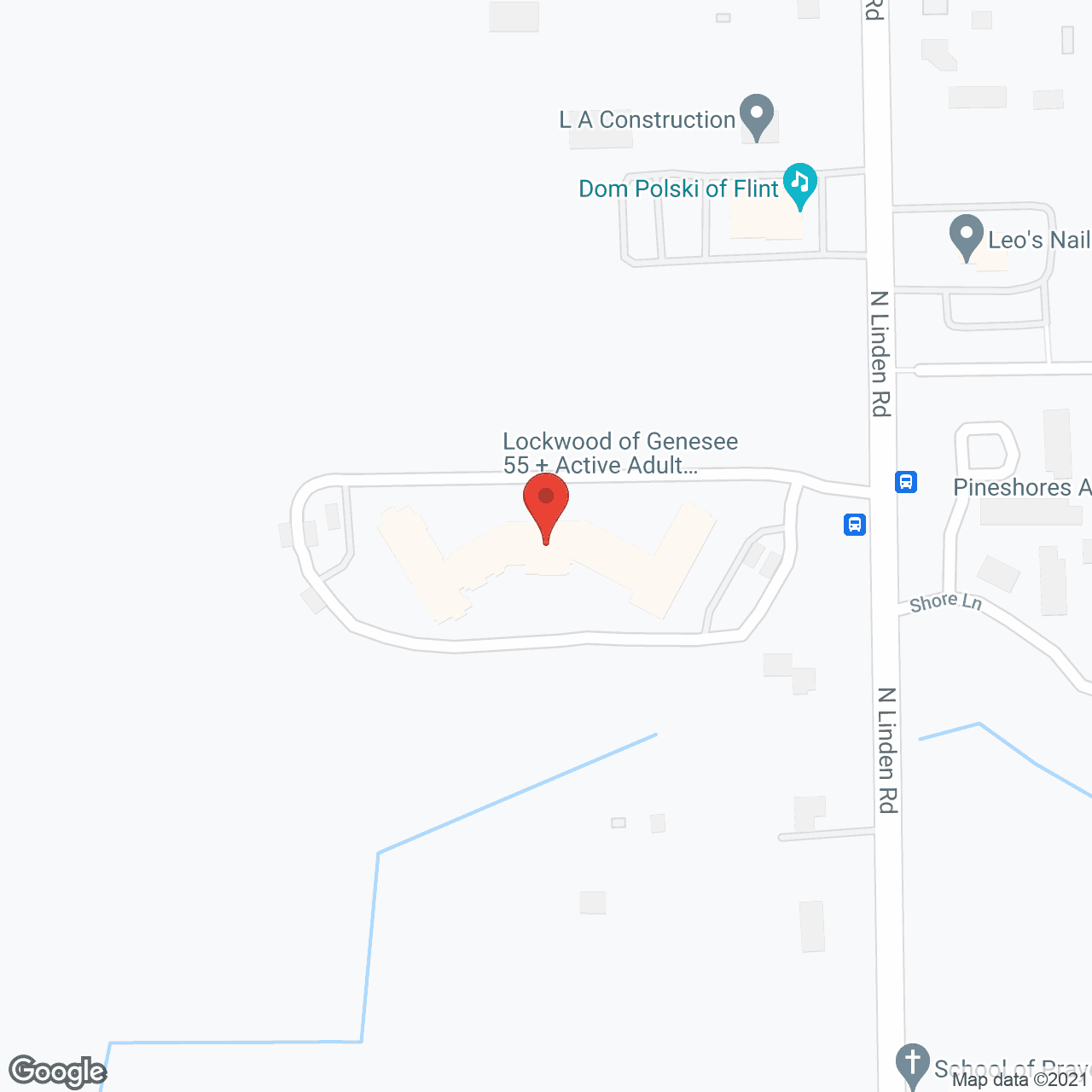 Map of the neighborhood around Lockwood of Genesee