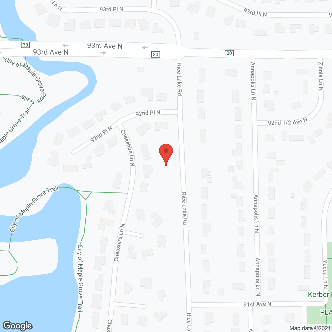 Map of the neighborhood around Celtic Crossing 55+ Senior Living