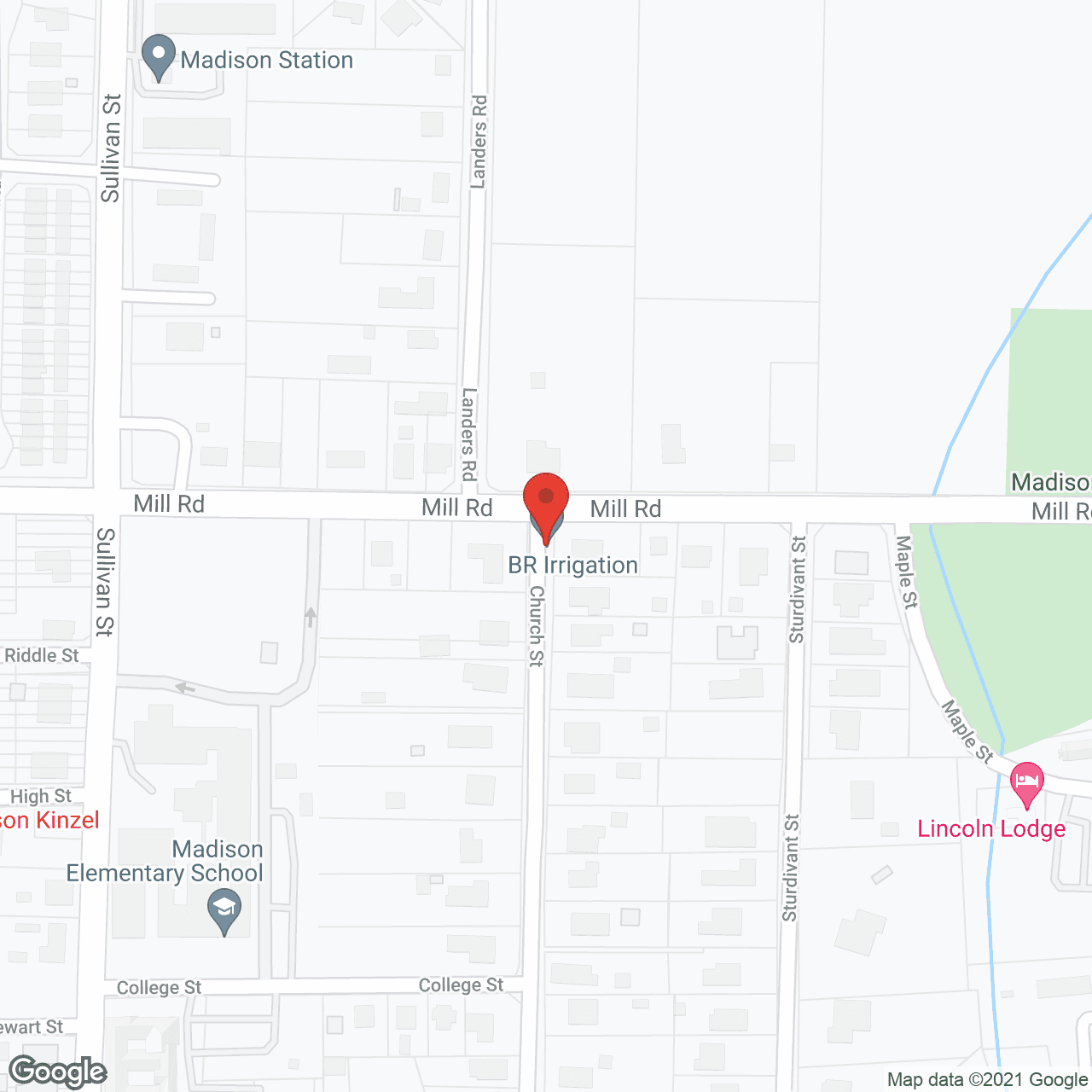 Map of the neighborhood around The Madison Village