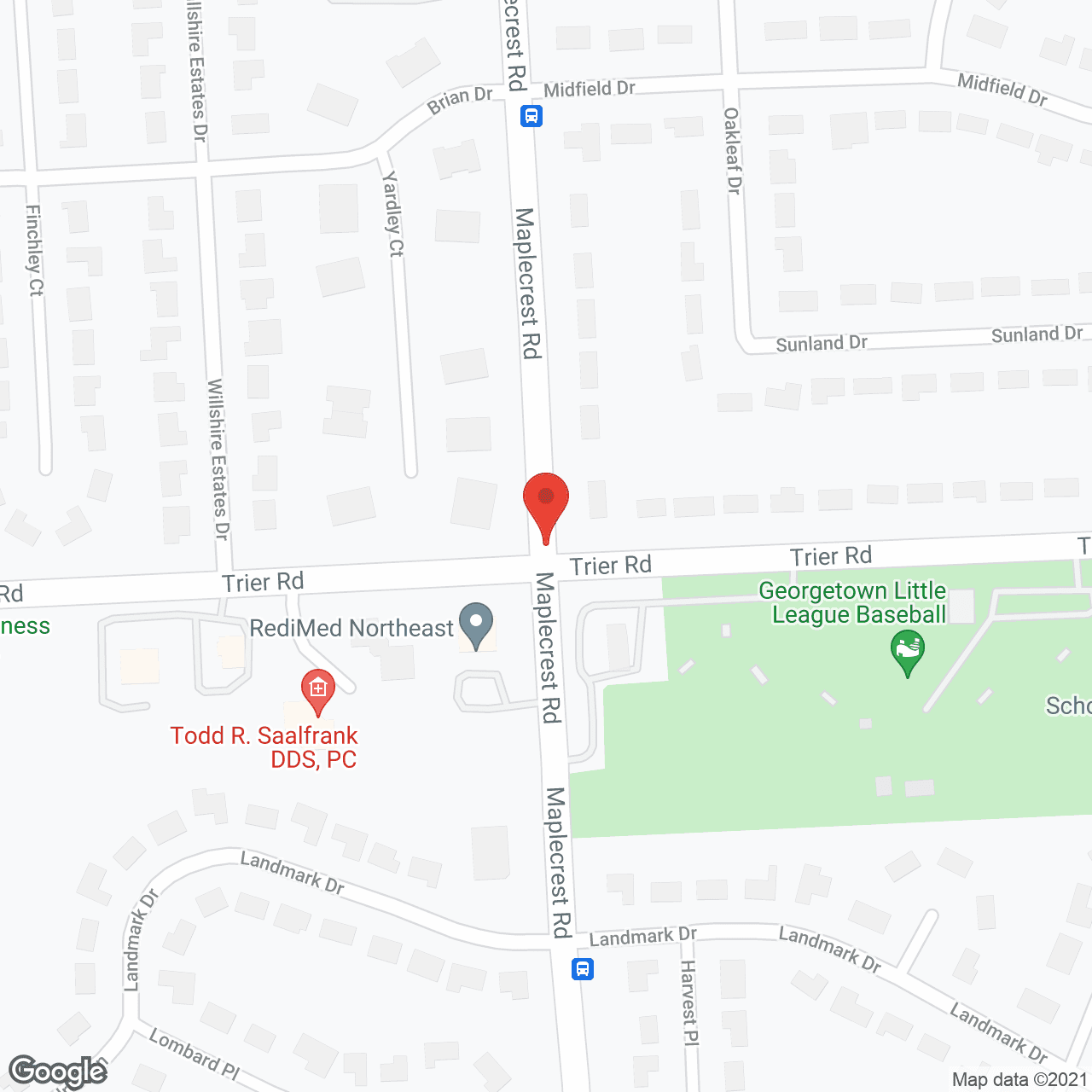 Map of the neighborhood around Cedarhurst of Fort Wayne