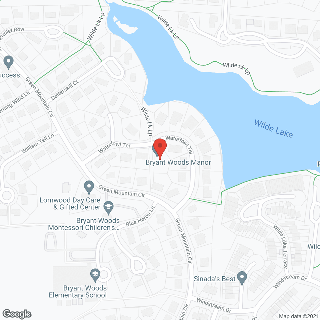 Map of the neighborhood around Bryant Woods Manor Memory Care and Assisted Living