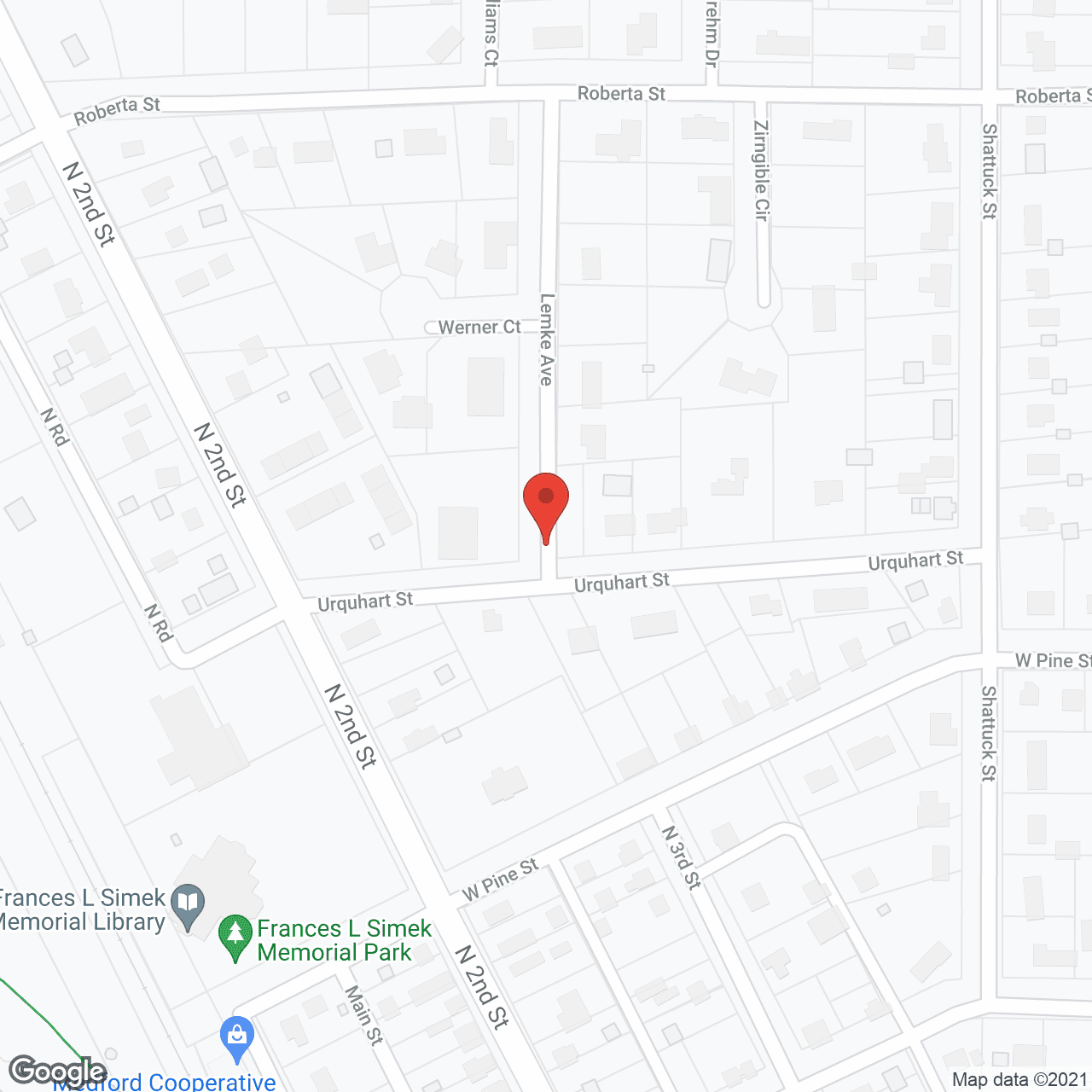 Map of the neighborhood around Deerview Meadows