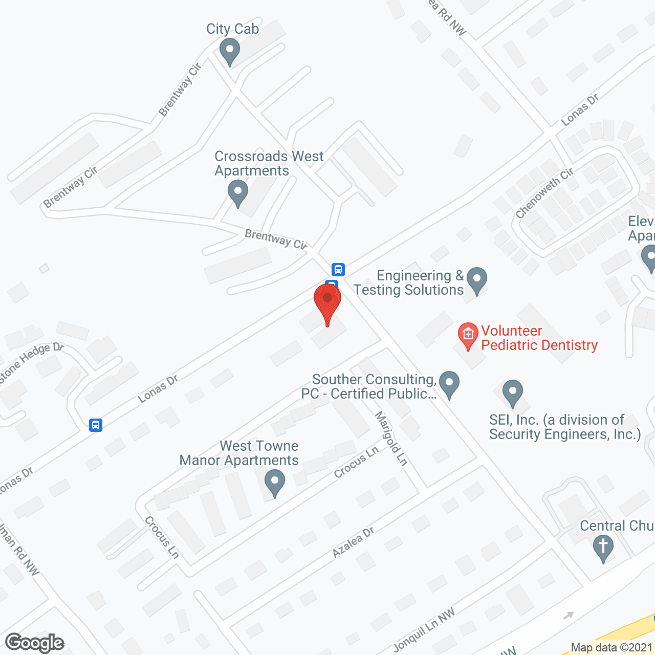 Map of the neighborhood around Heritage Assisted Living Papermill Knoxville TN