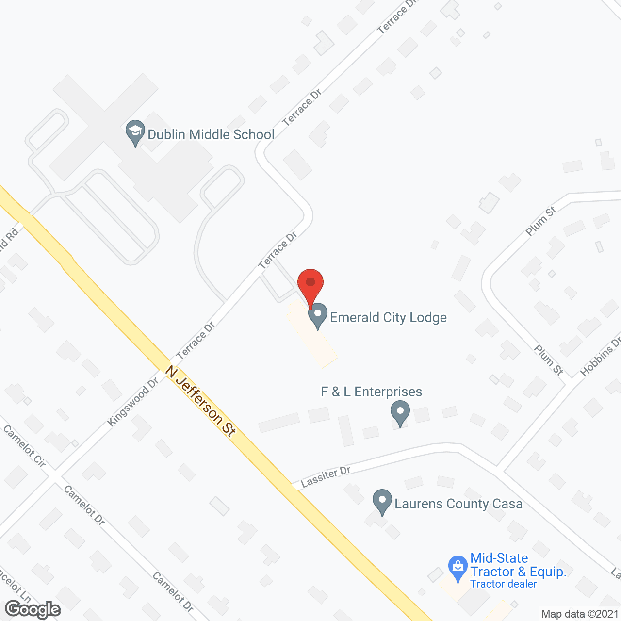 Map of the neighborhood around Emerald City Senior Living