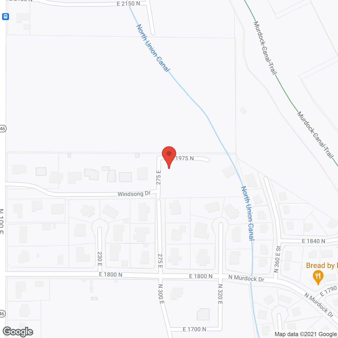 Map of the neighborhood around Lake View Elderly Care
