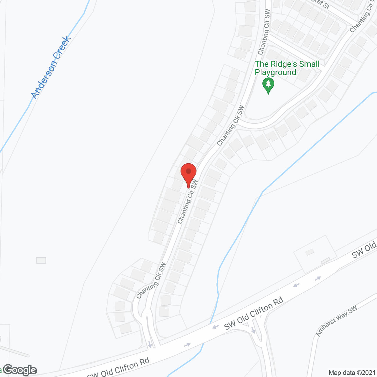 Map of the neighborhood around Gentle Family Home