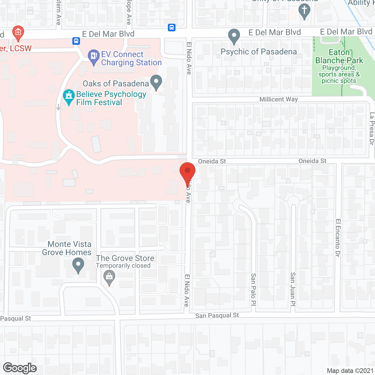 Map of the neighborhood around The Retreat