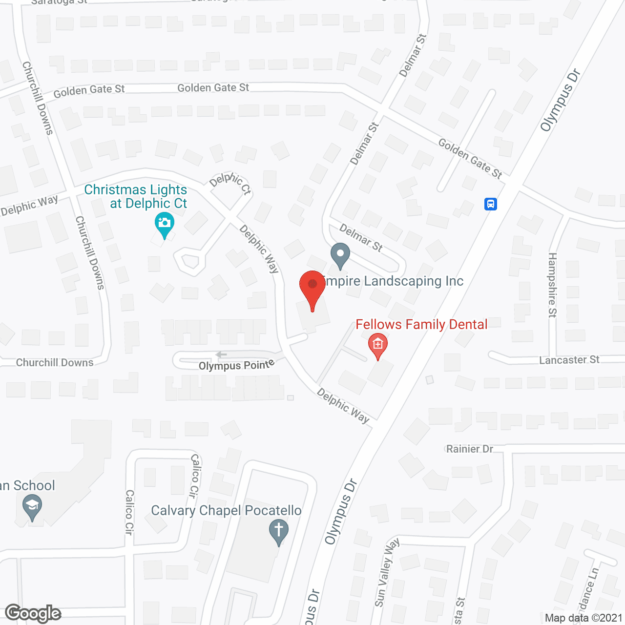Map of the neighborhood around Rosetta Assisted Living
