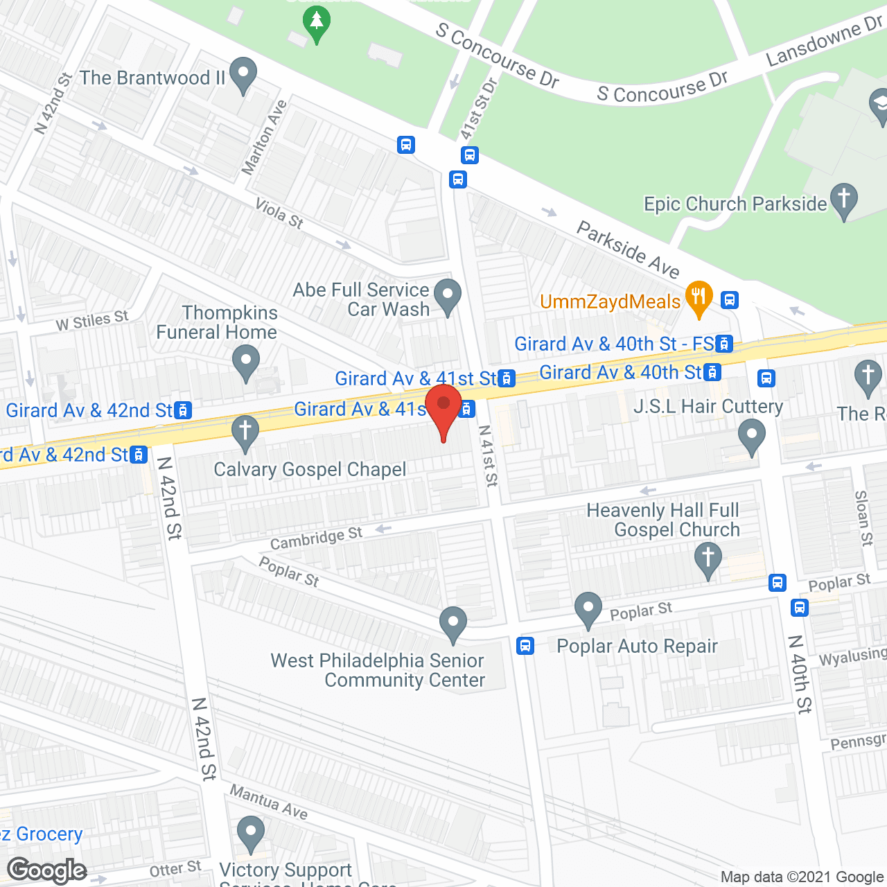 Map of the neighborhood around Robinson Personal Care Home