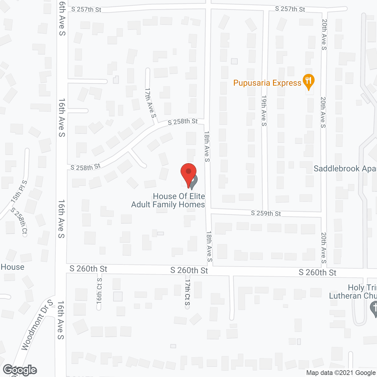 Map of the neighborhood around House of Elite AFH, LLC