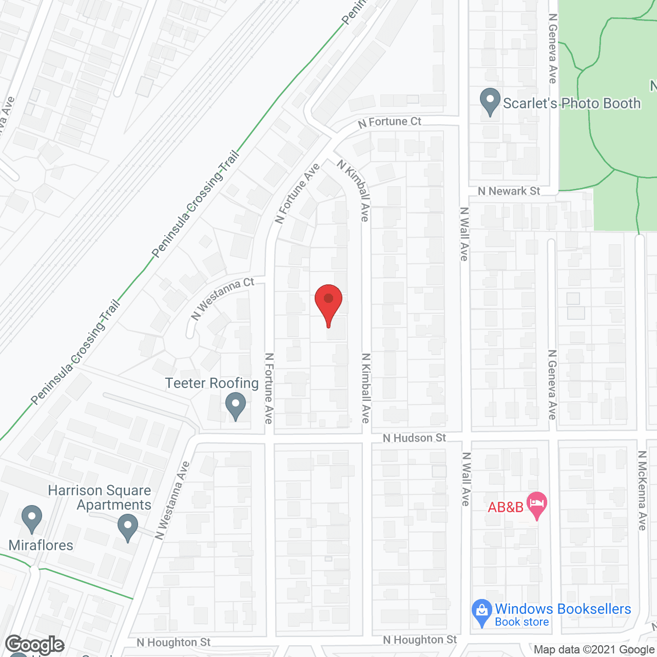 Map of the neighborhood around Garden Place Inc