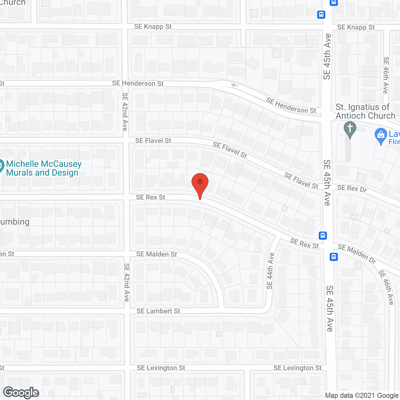 Map of the neighborhood around Dorina's Adult Care Home