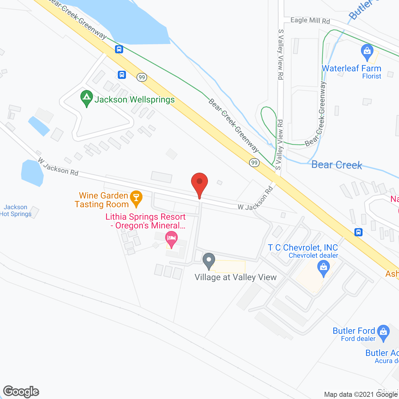 Map of the neighborhood around Village at Valley View - Memory Care