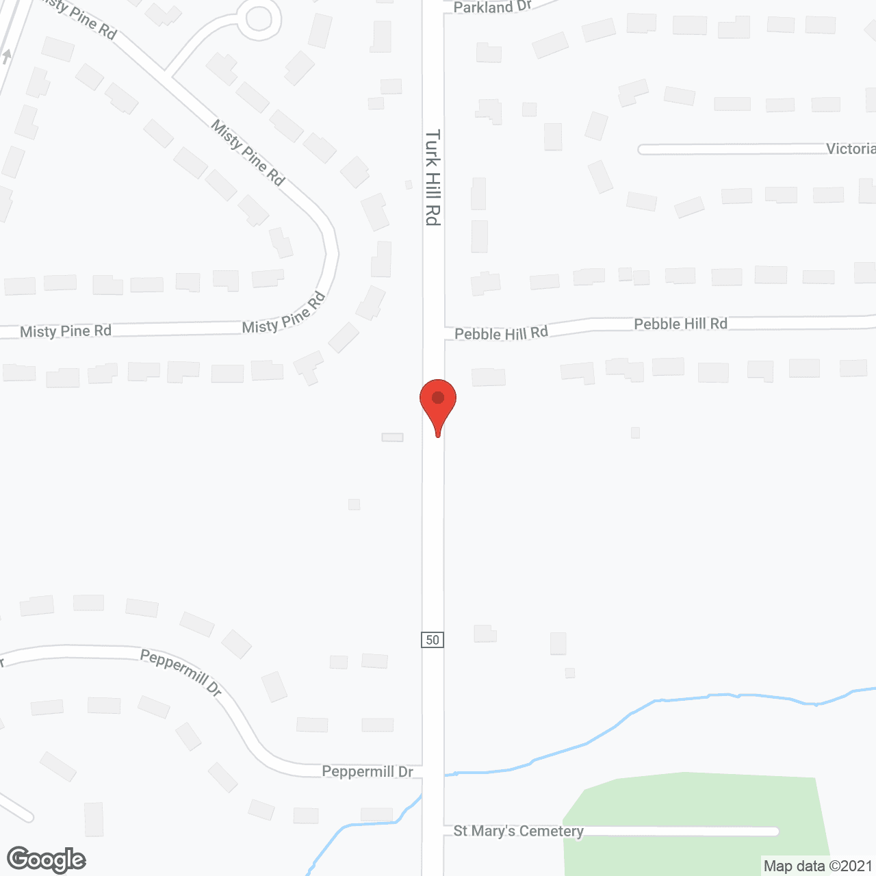 Map of the neighborhood around The Woodlands