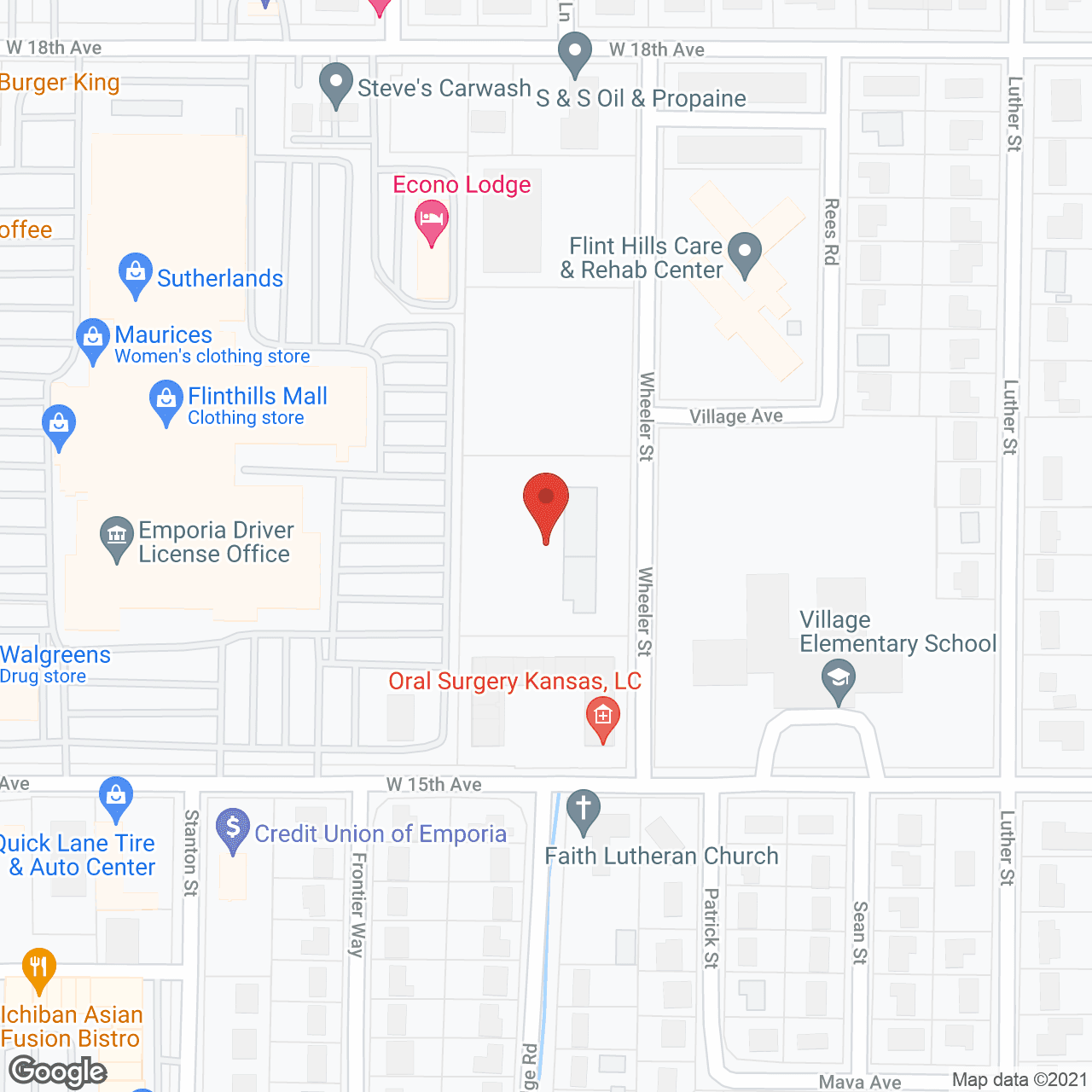 Map of the neighborhood around Horizon Plaza Apartments