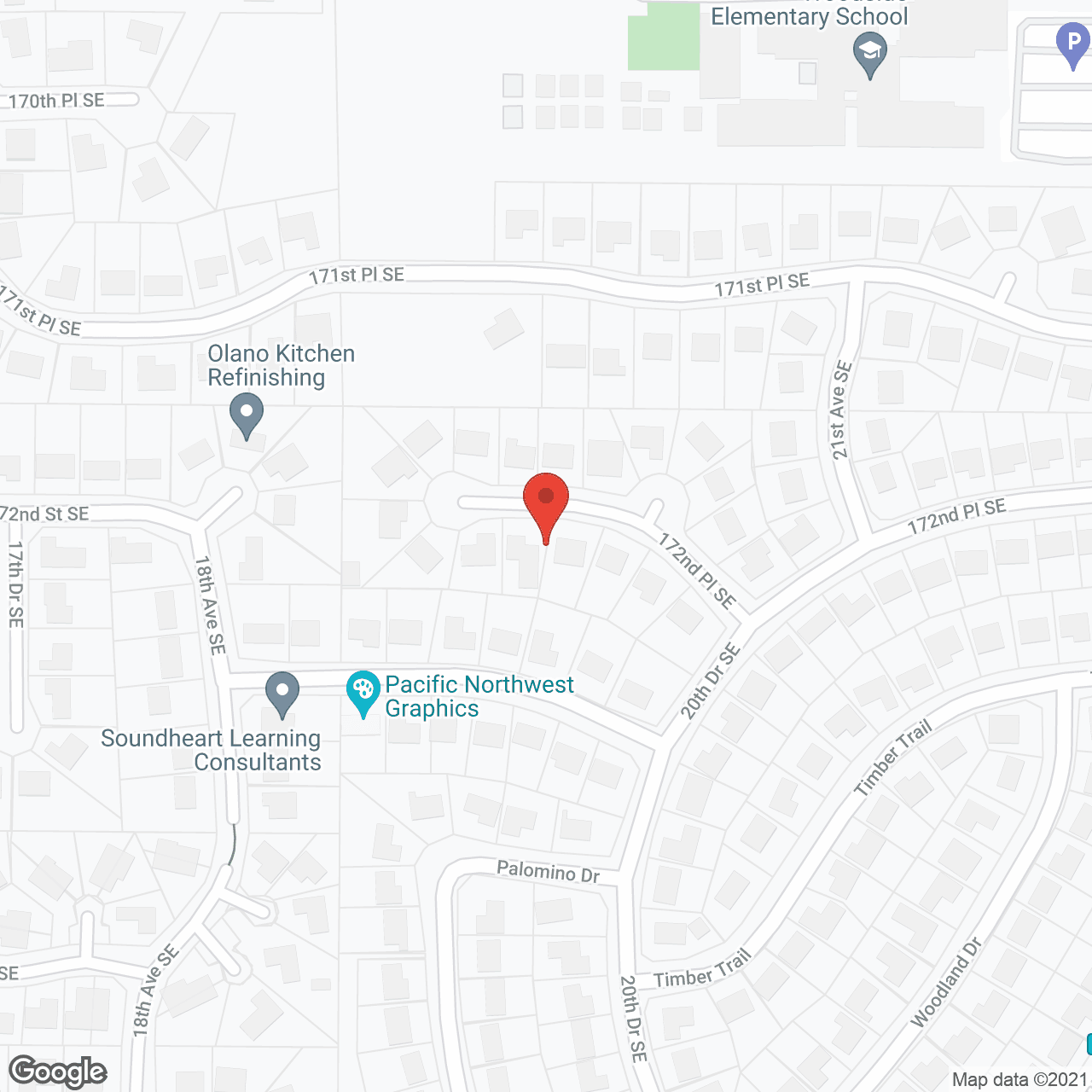 Map of the neighborhood around Vintage at Mill Creek
