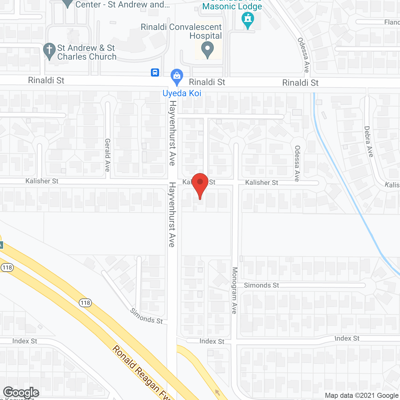 Map of the neighborhood around J and S Home Care