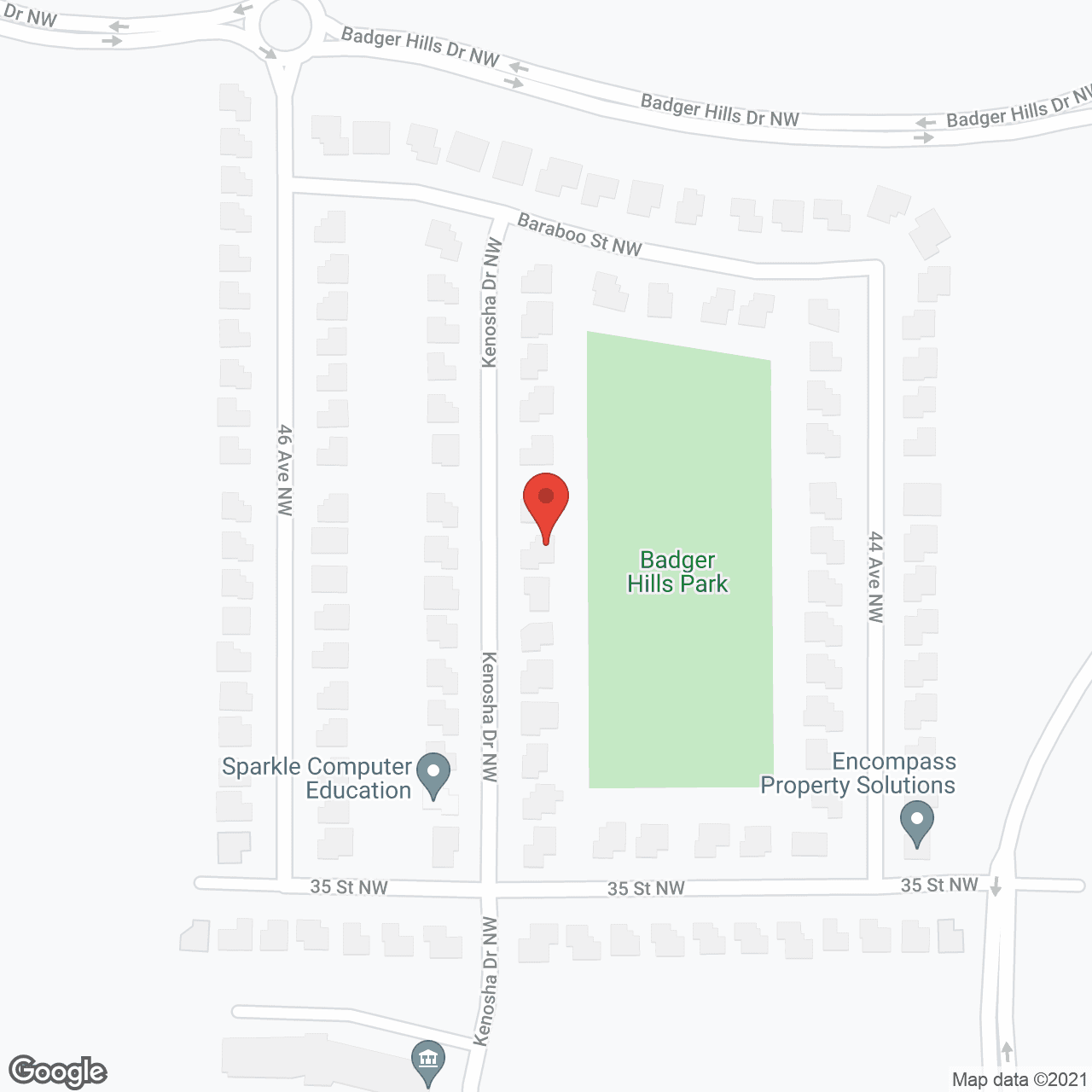 Map of the neighborhood around Sunset Home Assisted Living Company