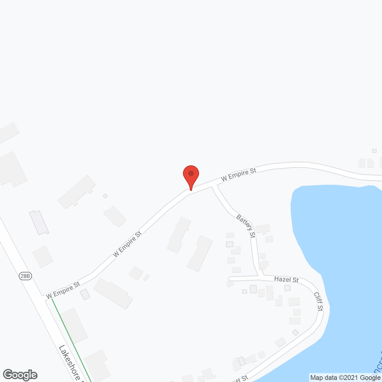 Map of the neighborhood around Canda Manor