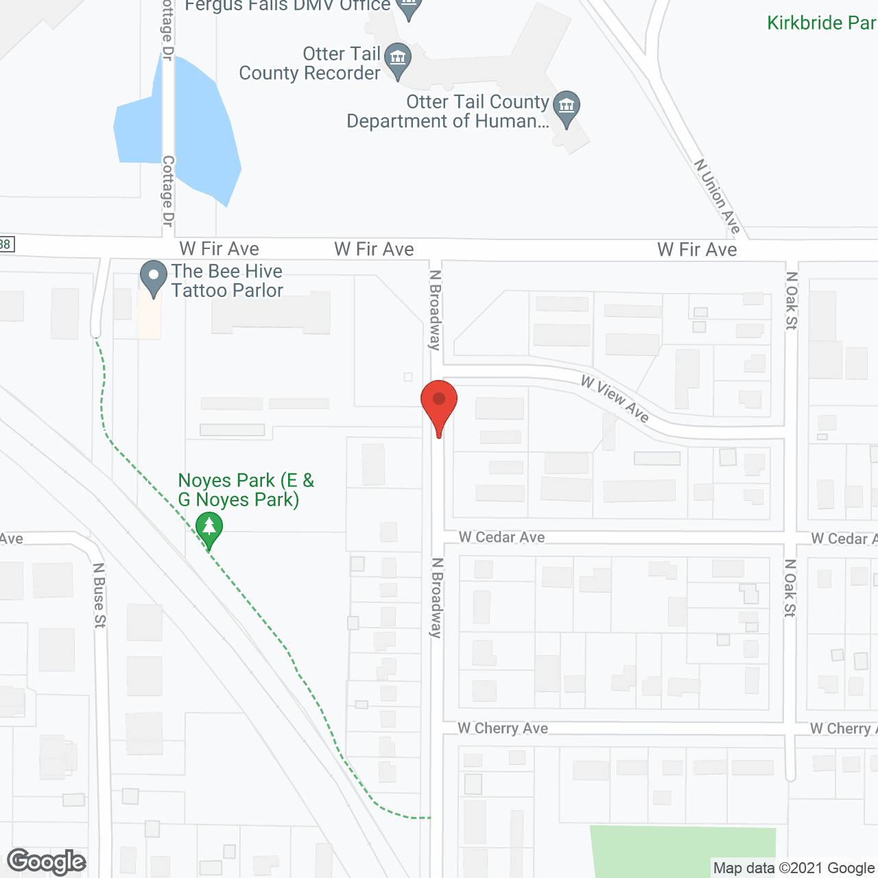 Map of the neighborhood around Colonial Village
